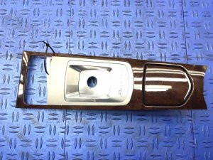 2010-2016 Porsche Panamera Brown Center Console Gear Shift Indicator and Bezel (Used OEM)