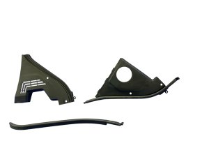 2022-2025 Genesis GV70 Black Engine Bay Trim Cover Panel Set - Front (Used OEM)