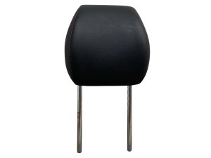 2021-2025 Genesis G70 Black Leather Headrest with Red Stitching - Front, Left (Driver) (Used OEM)