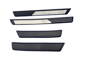 2019-2025 Lexus ES300h Black Door Sill Trim Cover Panel Set - Front (Used OEM)