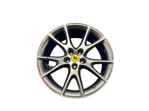 2008-2014 Ferrari California Silver 20x10 5-Y-Spoke Silver Alloy Wheel (Used OEM)