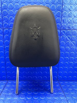 2017-2022 Maserati Levante Black Seat Leather Headrest - Front, Right (Passenger) (Used OEM)