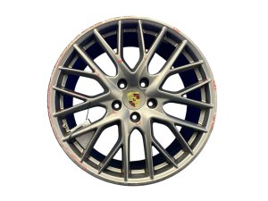 2017-2023 Porsche Panamera 21x9.5 10 Y-Spoke Painted Platinum Alloy Wheel (Used OEM)