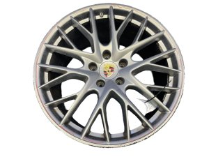 2017-2023 Porsche Panamera 21x11.5 10 Y-Spoke Platinum Painted Rear Alloy Wheel (Used OEM)
