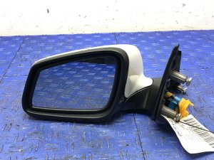 2012-2016 BMW 550i Alpine White Power Heated Surround View Auto-Dimming Door/Side View Mirror - Left (Driver) (Used OEM)