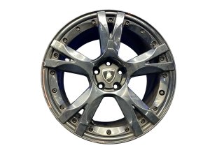 2004-2014 Lamborghini Gallardo Black 19x11 5-Spoke Callisto Rear Alloy Wheel - Front (Used OEM)