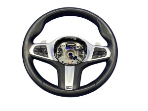 2018-2023 BMW X3 Black M Sport Leather Steering Wheel - Front (Used OEM)