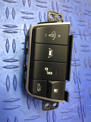 2018-2021 Kia Stinger Dashboard Blind Spot Power Trunk and Lane Assist Switch Panel - Front (Used OEM)