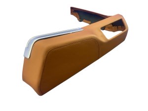 2006-2013 Bentley Flying Spur Brown Seat Frame Trim Cover Panel - Front (Used OEM)