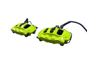 2017-2020 Porsche Panamera Green Disc Brake Caliper Set - Rear, Right (Passenger) (Used OEM)