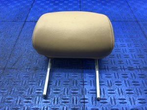 2007-2015 Jaguar XK Beige Seat Leather Headrest - Front, Left (Driver) (Used OEM)