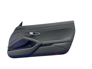 2017-2024 Porsche 718 Boxster Black Door Interior Trim Panel with Bose Audio and Porsche Entry - Front, Right (Passenger) (Used OEM)
