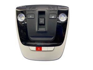 2023-2025 Kia Niro EV Gray Overhead Console with Dome Map Light and Sunroof Switch - Front (Used OEM)