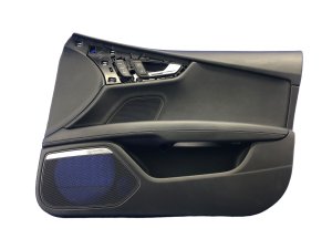 2013-2018 Audi S7 Black Door Interior Trim Panel - Front, Right (Passenger) (Used OEM)