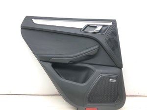 2015-2025 Porsche Macan Black Door Interior Trim Panel with Sunblind and Base Audio - Rear, Left (Driver) (Used OEM)