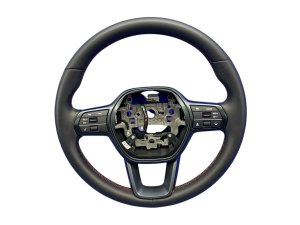 2023-2026 Honda Civic Black Leather Steering Wheel with Red Stitching - Front (Used OEM)