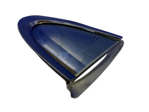 2017-2023 Porsche Panamera Black Quarter Glass with Molding - Rear, Right (Passenger) (Used OEM)