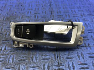 2011-2016 BMW 528i Center Console Electronic Parking Brake Switch with Trim Panel (Used OEM)