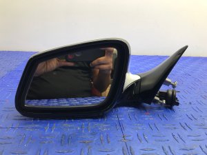 2012-2015 BMW 650i Alpine White Power Heated Auto-Dimming Door/Side View Mirror - Front, Left (Driver) (Used OEM)