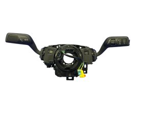 2020-2025 Lincoln Aviator Black Headlight Turn Signal and Wiper Combination Switch with Clock Spring - Front (Used OEM)