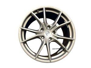 2017-2025 Porsche Boxster Silver 20x10 10-Spoke Matte Silver Alloy Wheel (Used OEM)