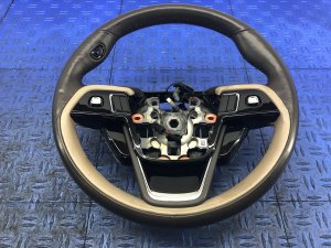 2020-2024 Lincoln Aviator Brown Heated Leather Steering Wheel - Front (Used OEM)