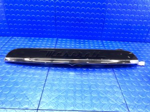 2017-2023 Maserati Ghibli Black Trunk Deck Lid Chrome Moulding Panel - Rear (Used OEM)