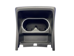 2023-2025 Toyota bZ4X Black Center Console Dual Cupholder Storage Compartment - Front (Used OEM)