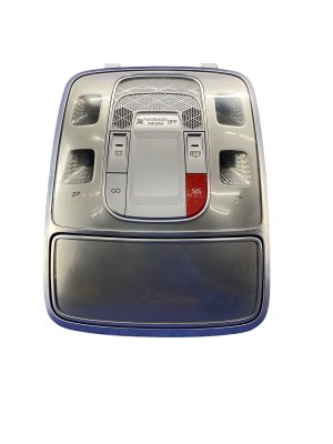 2021-2024 Genesis GV80 Silver Overhead Roof Console with Dome and Map Lights - Front (Used OEM)