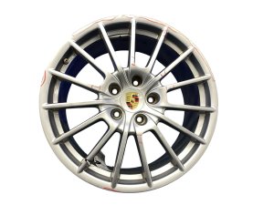2010-2016 Porsche Panamera Silver 20x9.5 15-Spoke Magnesium Finish Alloy Wheel (Used OEM)