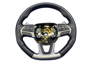 2015-2019 Chrysler 300 Black Heated Leather Sport Steering Wheel - Front (Used OEM)