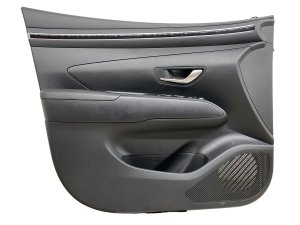 2022-2024 Hyundai Santa Cruz Black Door Interior Trim Panel without Mood Lamp - Front, Left (Driver) (Used OEM)