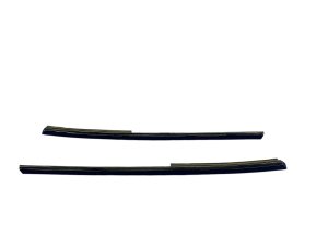 2022-2025 Lucid Air Black Rear Quarter Window Glass Trim Molding Set (Used OEM)