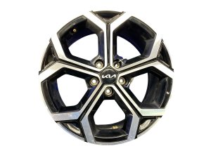 2023-2025 Kia Niro Silver 18x7.5 5-Y-Spoke Silver and Black Alloy Wheel (Used OEM)