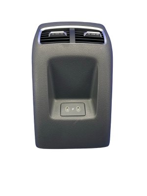 2024-2025 Hyundai Sonata Black Center Console Air Vent Trim Cover with Dual USB-C Ports - Rear (Used OEM)