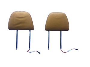 2017-2023 BMW 528i Beige Comfort Seat Headrest Set - Front, Left (Driver) (Used OEM)