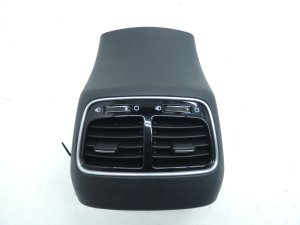 2015 Kia K900 Black Console Storage Compartment with 12V Power and USB AUX Outlet - Rear (Used OEM)
