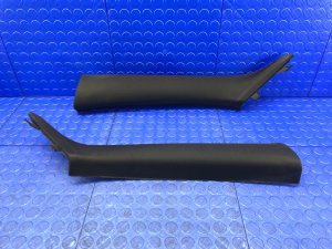 2015-2020 BMW M4 Black A-Pillar Trim Panel Covers - Front (Used OEM)