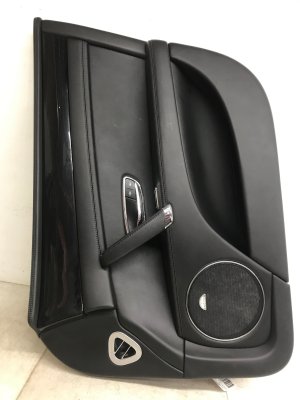 2013-2027 Bentley Flying Spur Beluga (Black) Door Interior Trim Panel - Front, Right (Passenger) (Used OEM)
