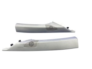 2022-2025 Lucid Air Gray Front A-Pillar Trim with Speakers (Used OEM)