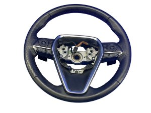 2020-2022 Toyota Avalon Black w/ Red Stitching TRD Steering Wheel - Front (Used OEM)