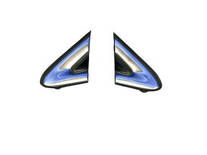 2019-2023 Hyundai Santa Fe Chrome Front Corner Molding Trim Cover Set (Used OEM)