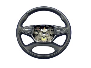 2020-2022 Genesis G90 Black Leather Steering Wheel - Front (Used OEM)