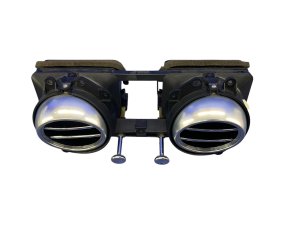 2004-2011 Bentley Continental Black Center Dashboard HVAC Air Vent with Trim - Front (Used OEM)
