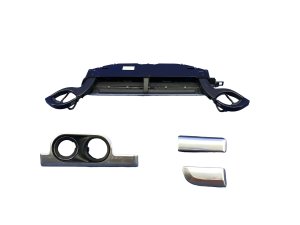 2012-2024 Porsche Boxster Silver Dash Cup Holder Trim Cover Panel - Front (Used OEM)