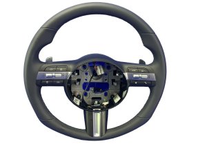 2024-2025 Hyundai Kona Gray Leather Steering Wheel - Front (Used OEM)