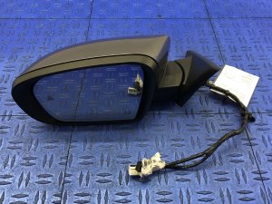 2014-2017 Maserati Quattroporte Gray Power Blind Spot Door/Side View Mirror - Left (Driver) (Used OEM)