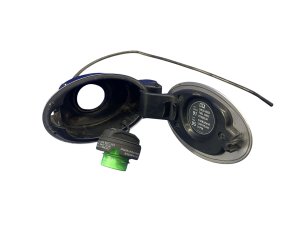 2006-2011 Bentley Continental Gray Fuel Filler Door Housing and Lid Assembly with Gas Cap - Rear (Used OEM)