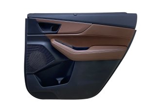 2022-2024 Acura MDX Brown Door Interior Trim Panel with Illumination and Window Shade - Rear, Right (Passenger) (Used OEM)