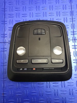 2013 Cadillac ATS Black Overhead Console Dome Light Assembly without Sunroof - Front (Used OEM)